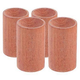 Mini Soporte de Pedestal Cilíndrico 4 Piezas Pedestal Cilíndrico Redondo Botella de Aceite Esencial Pilares Base de Madera de Aromaterapia Para Fiesta de Bodas Decoración del Hogar 