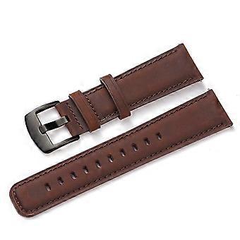 Armband för Fossil Gen 5 Gen5 Carlyle HR/Julianna/Garrett/Hybrid Smartwatch HR-band Crazy Horse läderarmband korrea