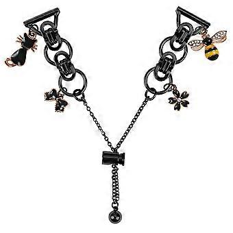 Para GarminMove Luxe / Vivomove Luxe Liga de Metal Galvanizado Banda Pulseira de Corrente de Laço Único Pulseira