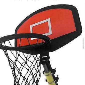 Trampolin-Basketballkorb, Basketballkorb für Trampolin mit Ball und Pumpe, für Trampolin mit geraden und gebogenen Stangen