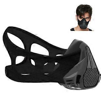 Maschera da allenamento in altitudine nera M con resistenza respiratoria e corsa