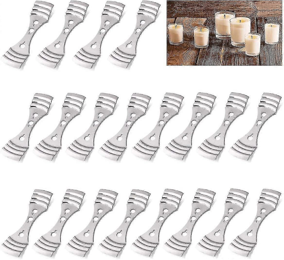 20pcs Metal Candle Wick Centering Device