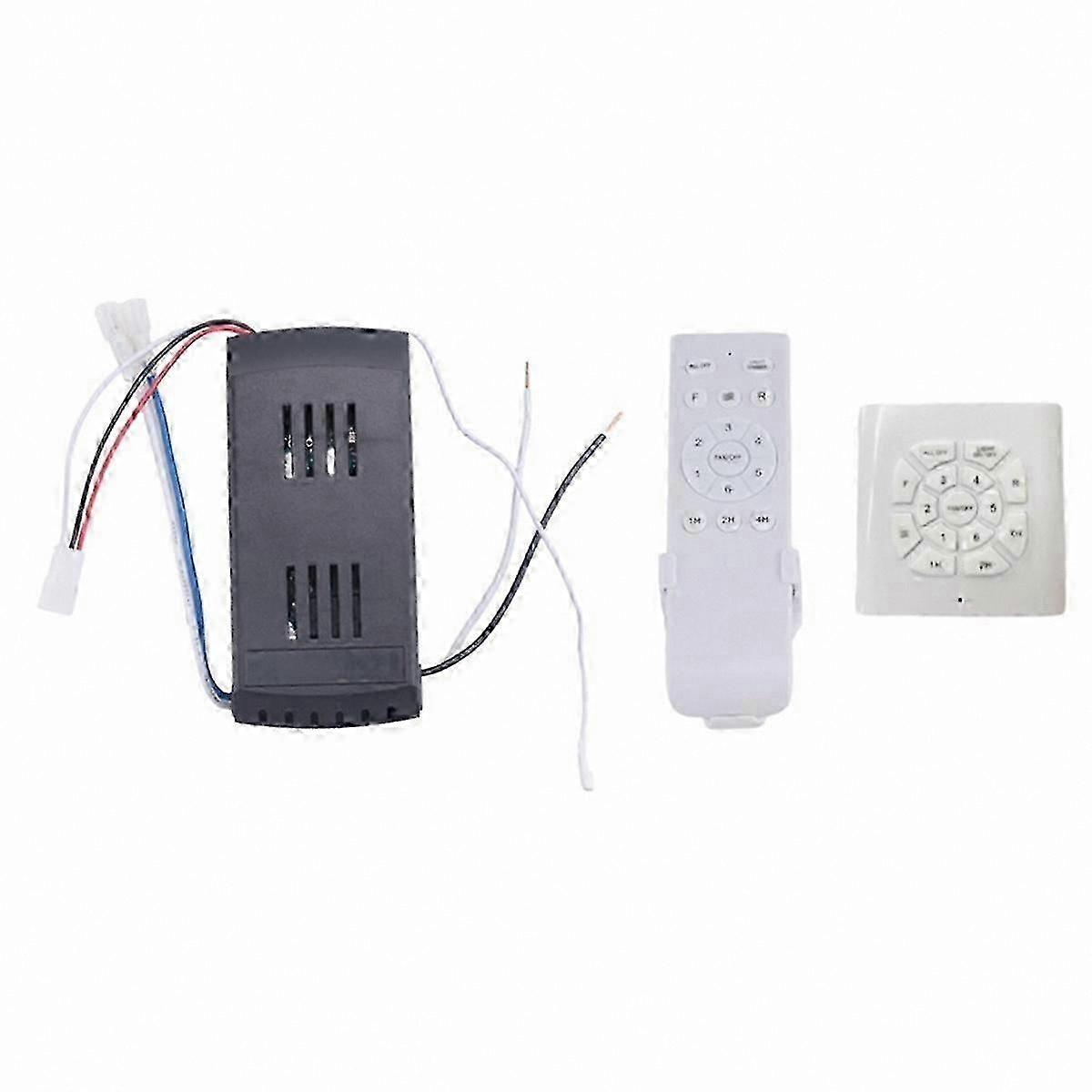 Universal Ceiling Fan Remote Control Kit 40W 6-Speed Timer Light Replacement 26-27