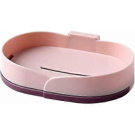 Soap Box Creative Rotating Double-Layer Soap Box with Tray Design at the Bottom
