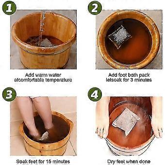 30pcs drainage lymphatique gingembre pieds semaines, bain de pieds amincissant jambes, bain de pieds absinthe, sac de bain de pieds gingembre, réflexologie plantaire spa relax massage