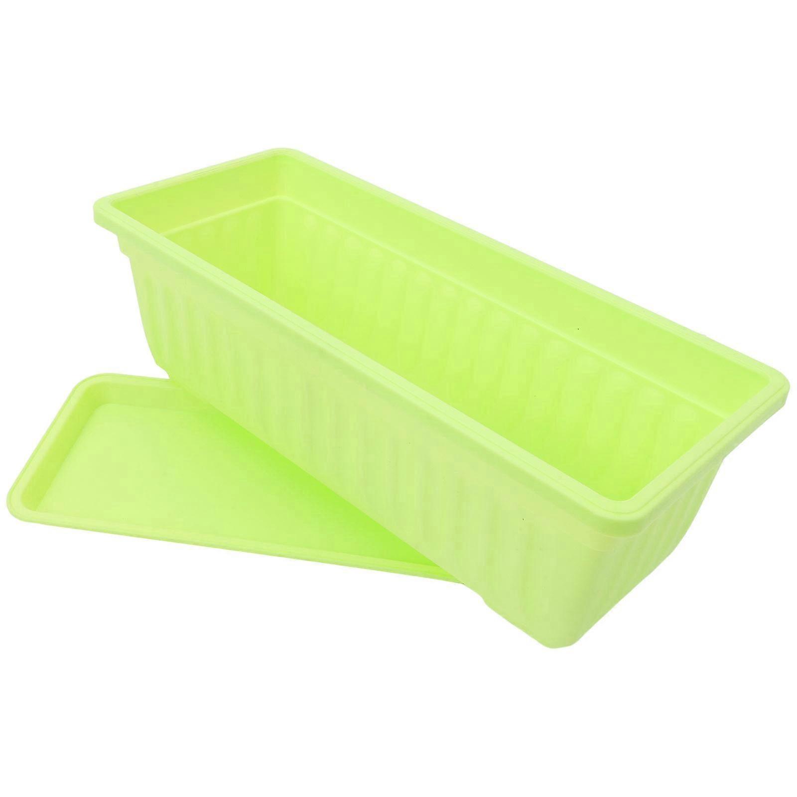 Rectangular Planter Window Flower Box Planter for Vegetable Growing 2Sets