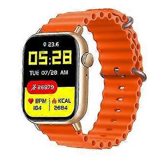 YH10 Smartwatch, 1,91-Zoll-HD-Display, Bluetooth 5.3-Anrufe, Gesundheitsüberwachung, über 150 Zifferblätter, Orange