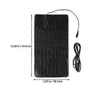 Black USB Heating Pad for Pets 3 Mode Adjustable Temperature 2Pcs