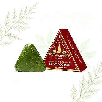 Natural Botanical Shampoo Bar, Triangle Solid Hair Cleansing Bar, OilControl & Scalp Soothing Shampoo Bar for All Scalp Types, 120g