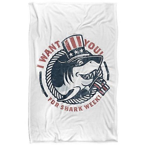 Shark Week I Want You! Soft Touch Blanket