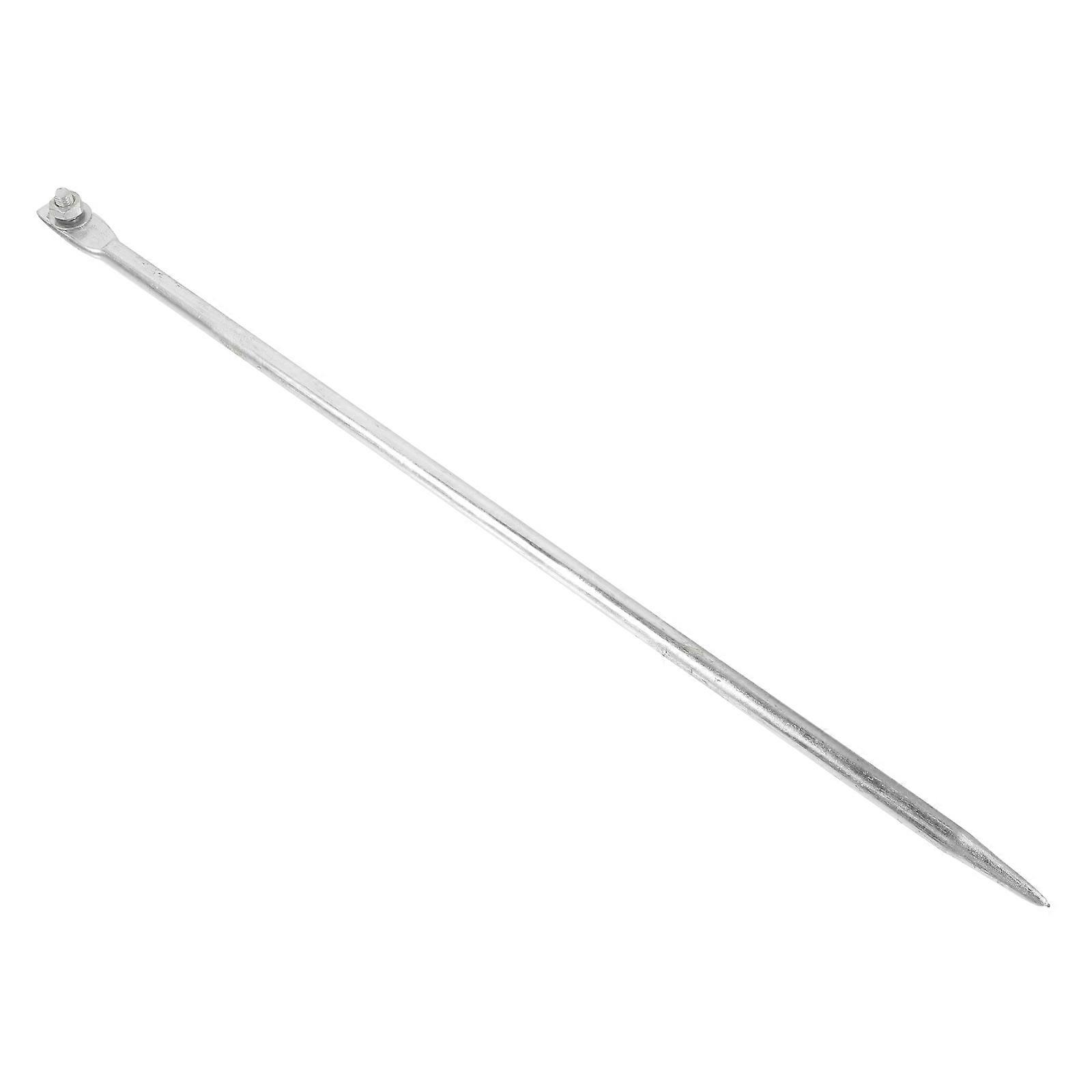 Iron Grounding Rod for Earthing Function with 2Pcs Silver Pins