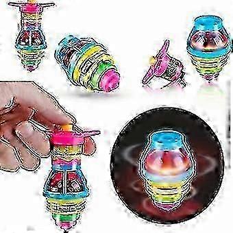 Light Up Spinning Top Toys, 5 Pack Kids Party Favors, Glowing Gyro, Fun Stocking Stuffers