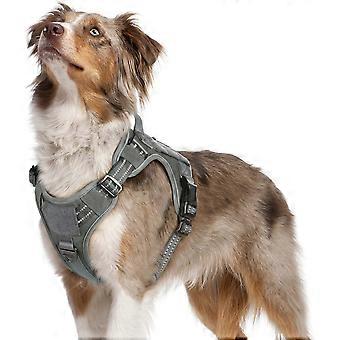 Harnais tactique pour chien, taille moyenne. Harnais ajustable anti-traction avec système MOLLE et poignée. Harnais militaire respirant pour grand chien. Gilet réfléchissant pour chien.