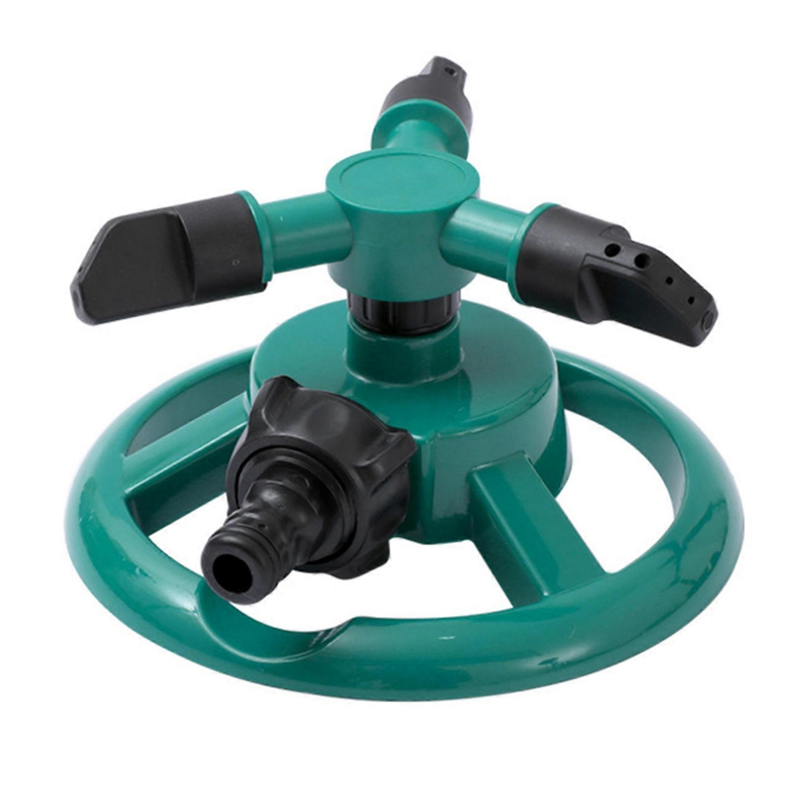 Durable Plastic Sprinkler with Rotating Head and Adjustable