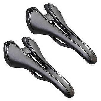 2x Carbon Fiber Bike Saddle Lightweight Hollow Bicycle Saddle Comcompatible withtable compatible with Road Bike