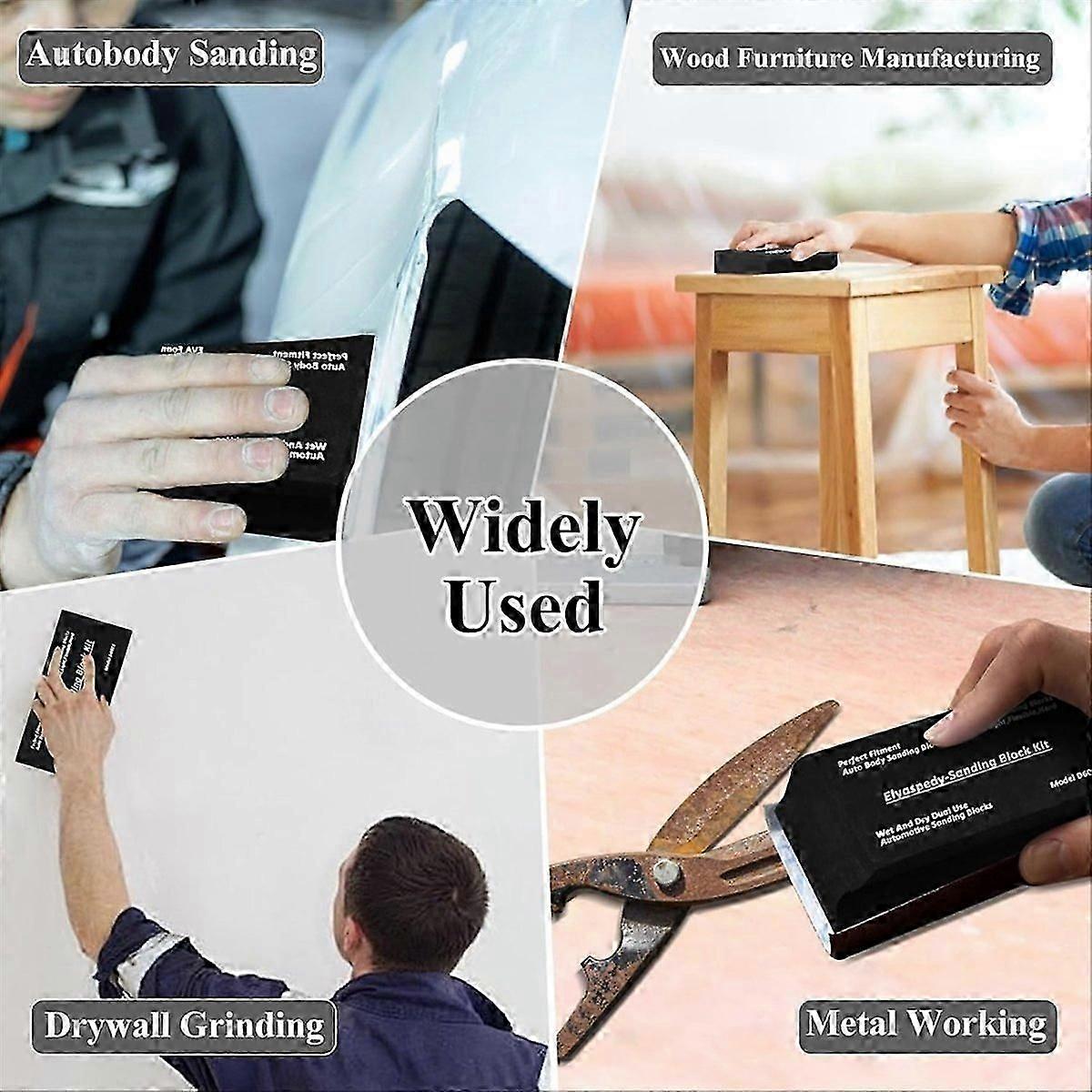 Sanding Block Kit 12 PC - Auto Body Sanding Block Kit