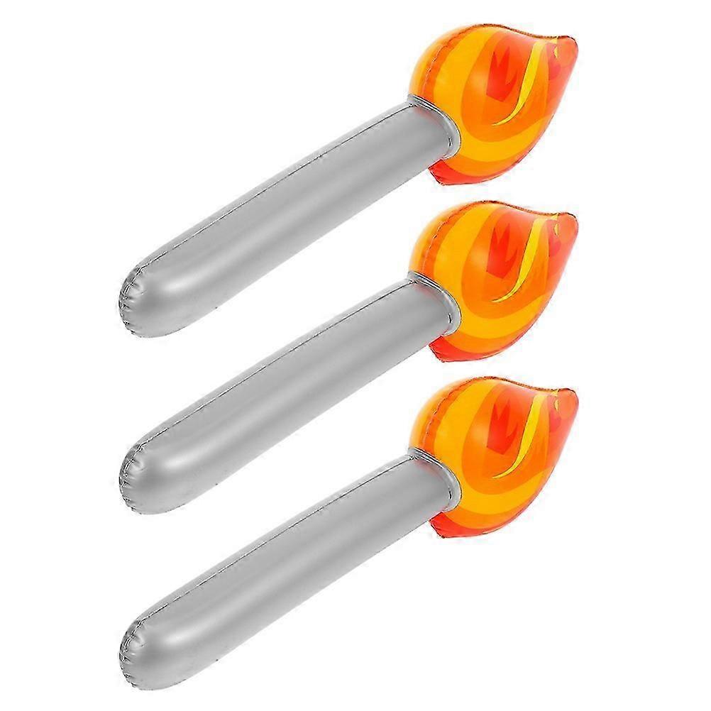 12Pcs Inflatable Rubber Torch Toy for Performance Cosplay