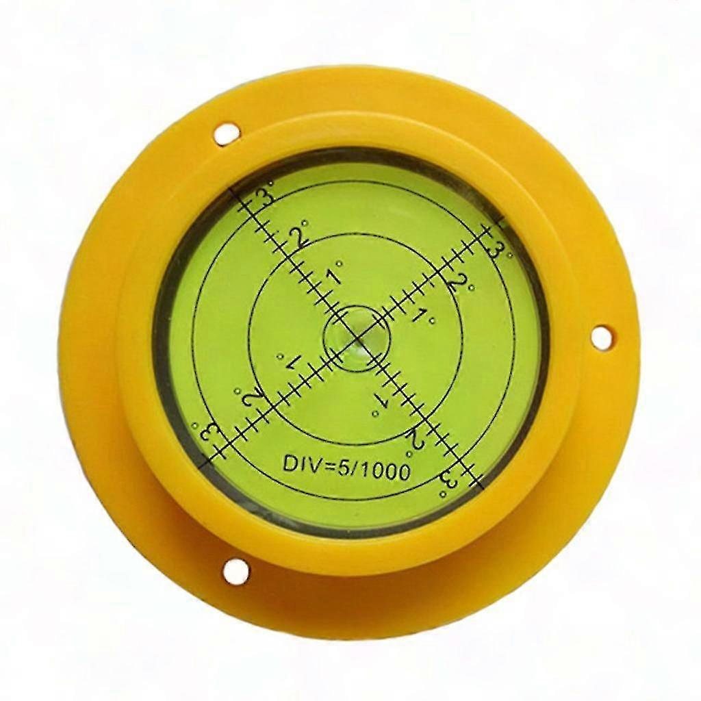 90mm Round Bubble Level - Precision Disc Spirit Level for Accurate Leveling