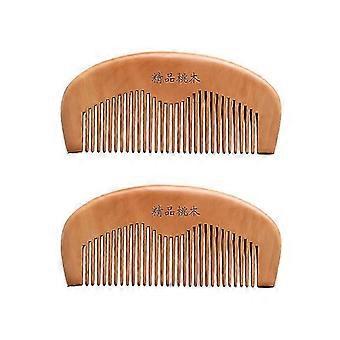 Hand-Finished Peach Wood Comb