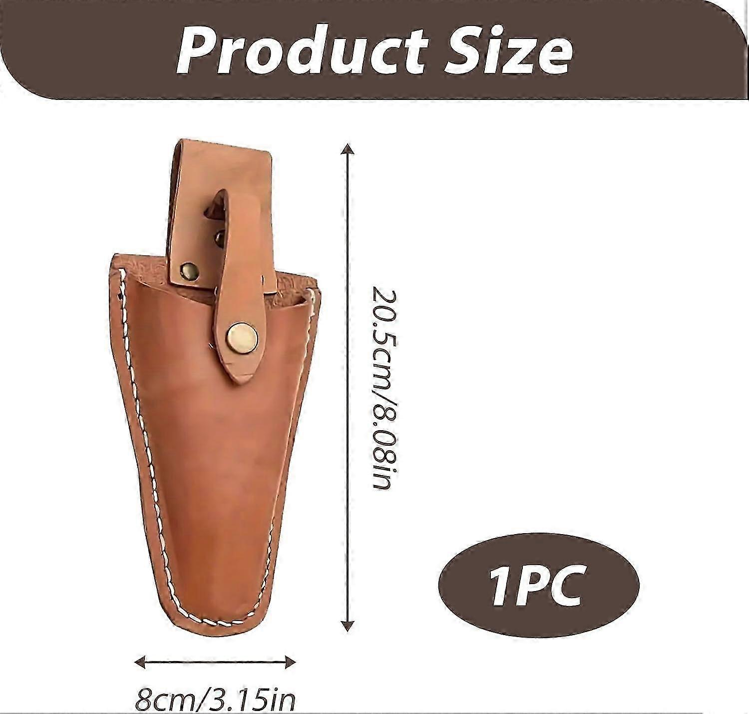 Leather Secateurs Holster Snap Closure