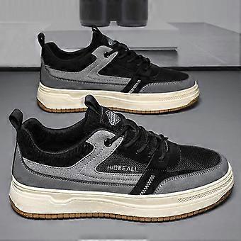 Scarpe da uomo Primavera Nuove scarpe da skate da uomo Versione coreana da uomo Alla moda Versatili Antiscivolo Resistenti all'usura Scarpe sportive casual in pelle