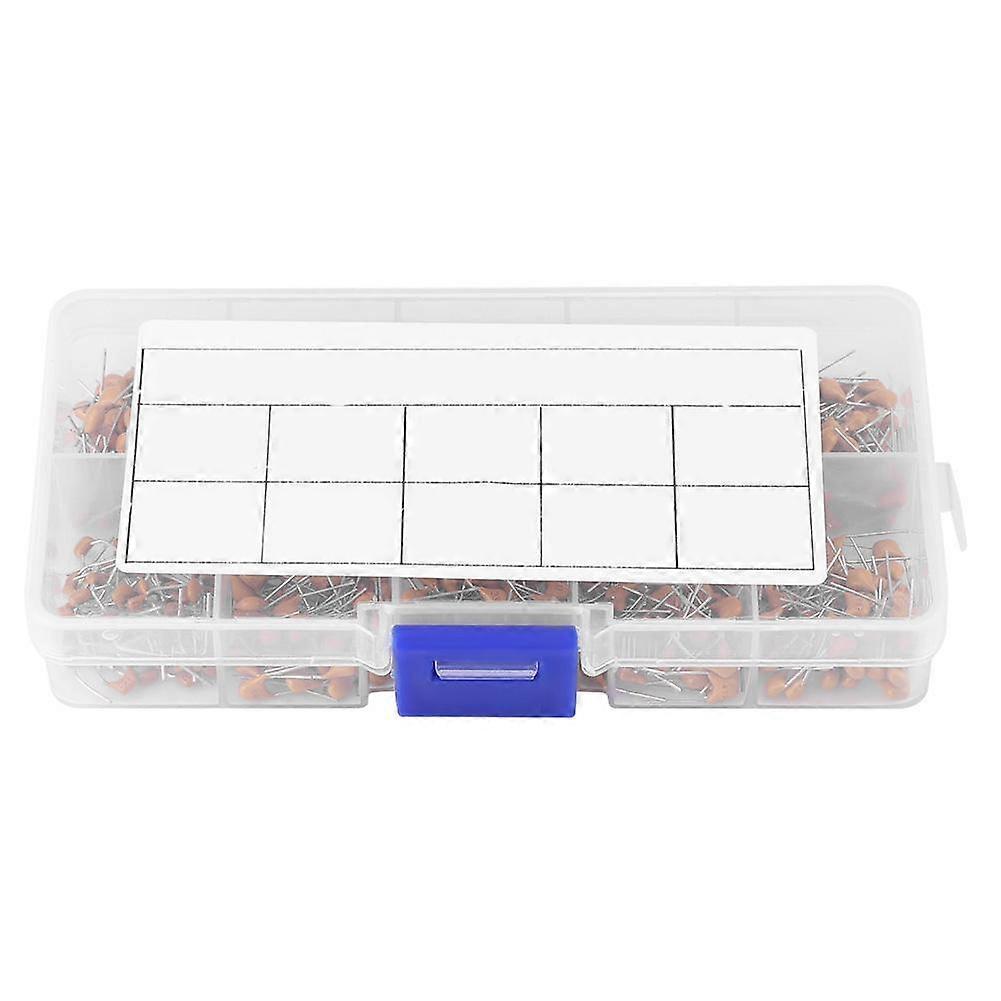 500pcs 10 Values 50V 1NF(102) 68NF(683) Monolithic Ceramic Capacitor Assorted Kit