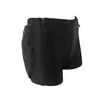Guard Shorts with Hip Pads | Close-Fitting Stretch Body, Zip-Front, Skating Pads