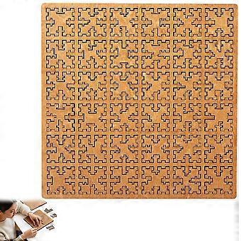 Wooden Jigsaw Puzzles for Adults Set B, Mind Bending Irregular Labyrinth Design, Reverse Thinking Challenge