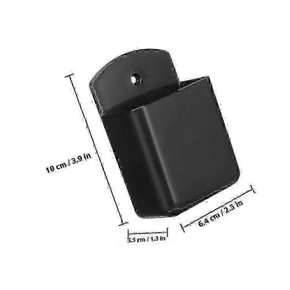 Remote Control Storage Box Wall Mount Holder compatible 4Pcs Black Organizer