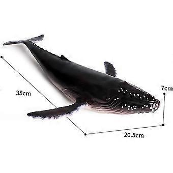 Lifelike Humpback Whale Toy Model for Marine Life Decoration