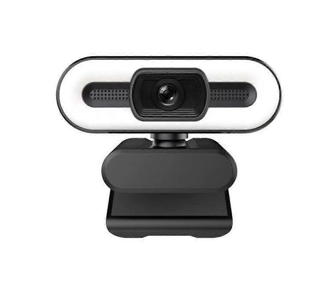 1080P Webcam with Mic and Adjustable LED Light