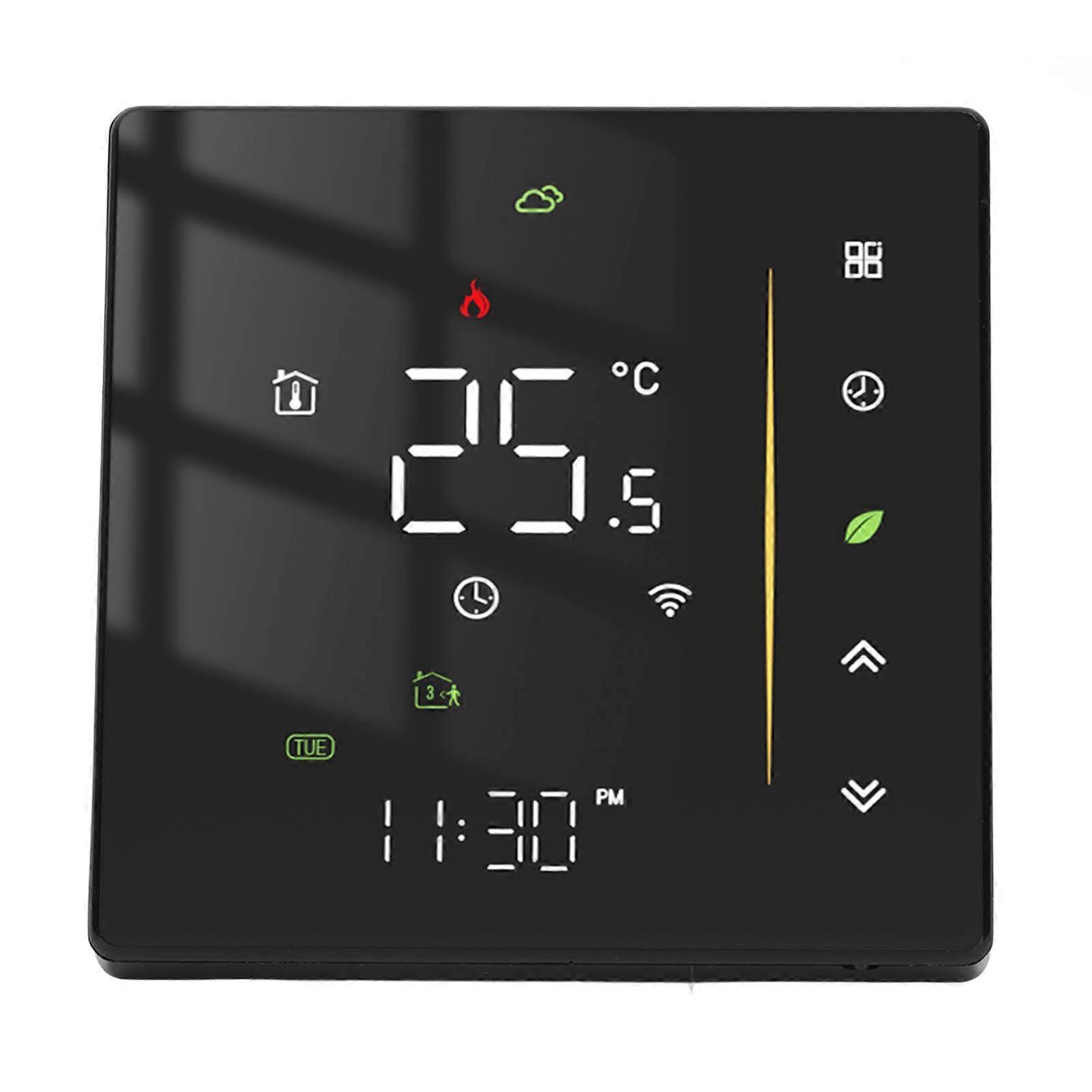 WiFi Thermostat Smart Programmable Temperature Controller for Boiler Heating 95?240V Black