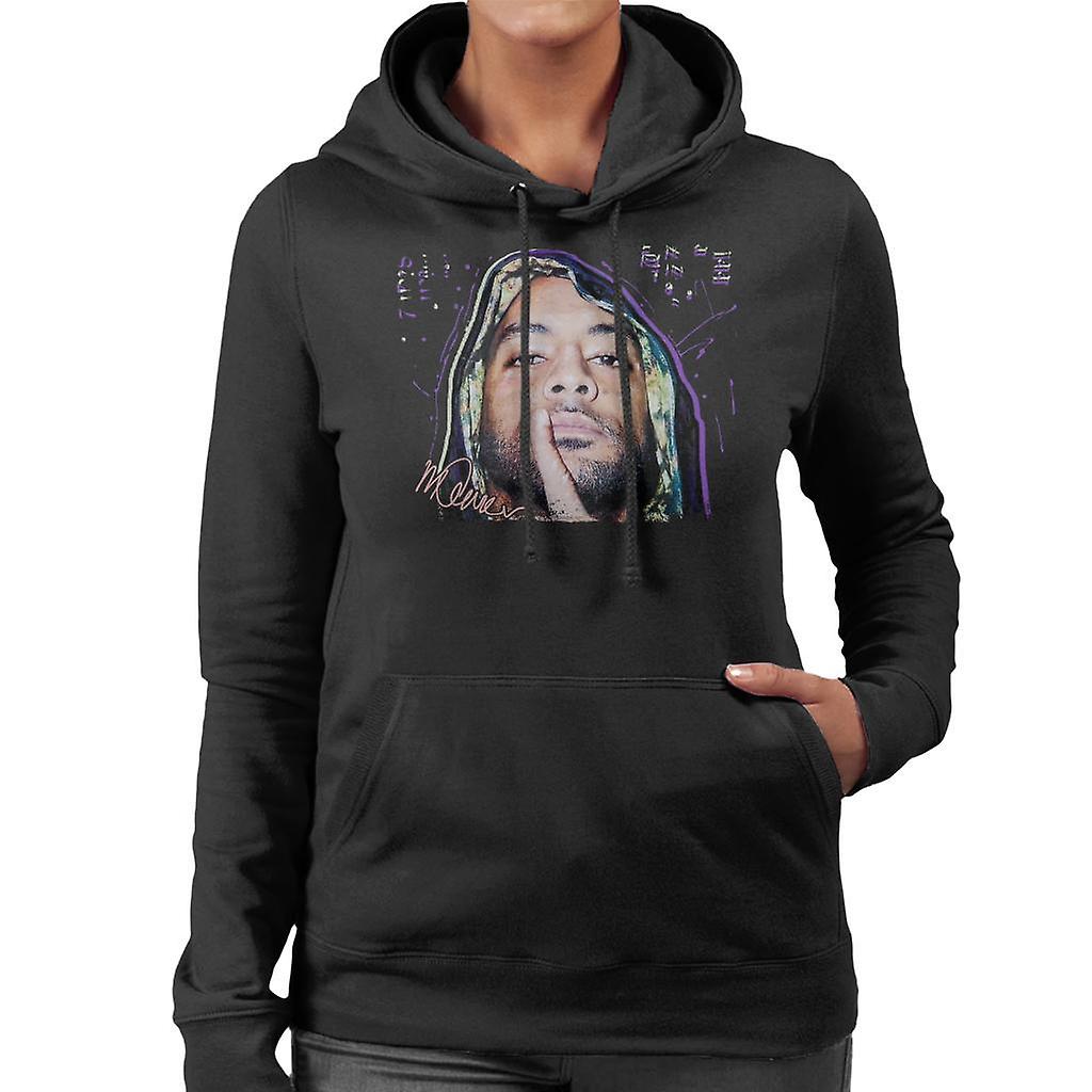 Sidney Maurer Original Portrait Of Rapper Booba Women's Hooded Sweatshirt
