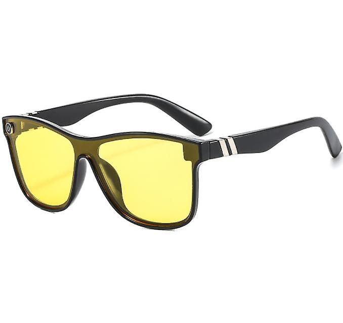 Fashion Trend Men's And Women's Colorful One-piece Large-frame Goggles Driving And Riding Anti-ultraviolet Sunglasses