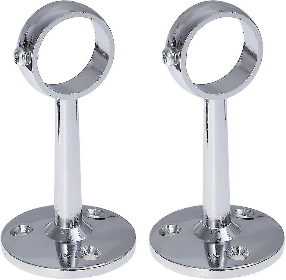 2 X Curtain Rod Holder Ceiling Wall 25 Mm