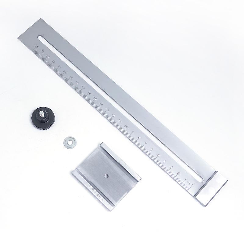 0-250mm Stainless Steel Marking Gauge, Woodworking Measuring Tools, Metal Marking Gauge, Light Gray (1 Piece)