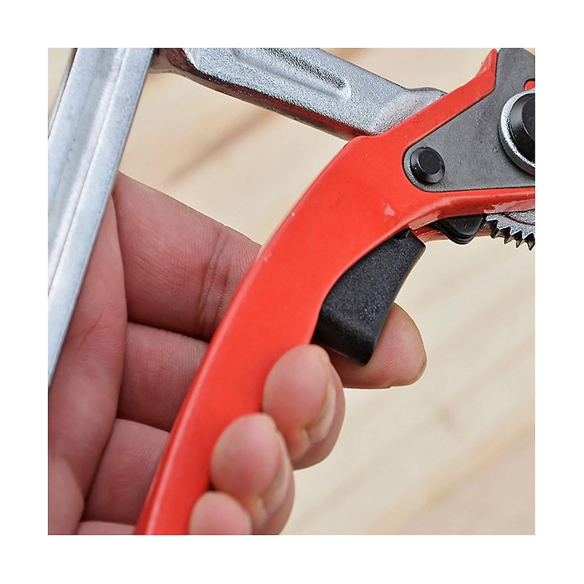 Ratchet Table Clamp Quick Release Bar Clamp Steel Clamping F Clip for Hole Table and Guide Rail Sys