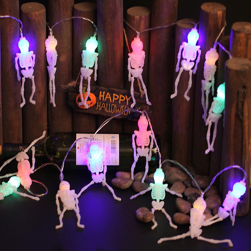 Halloween Skeleton Led Horror String Light Up Party Hanging Decor