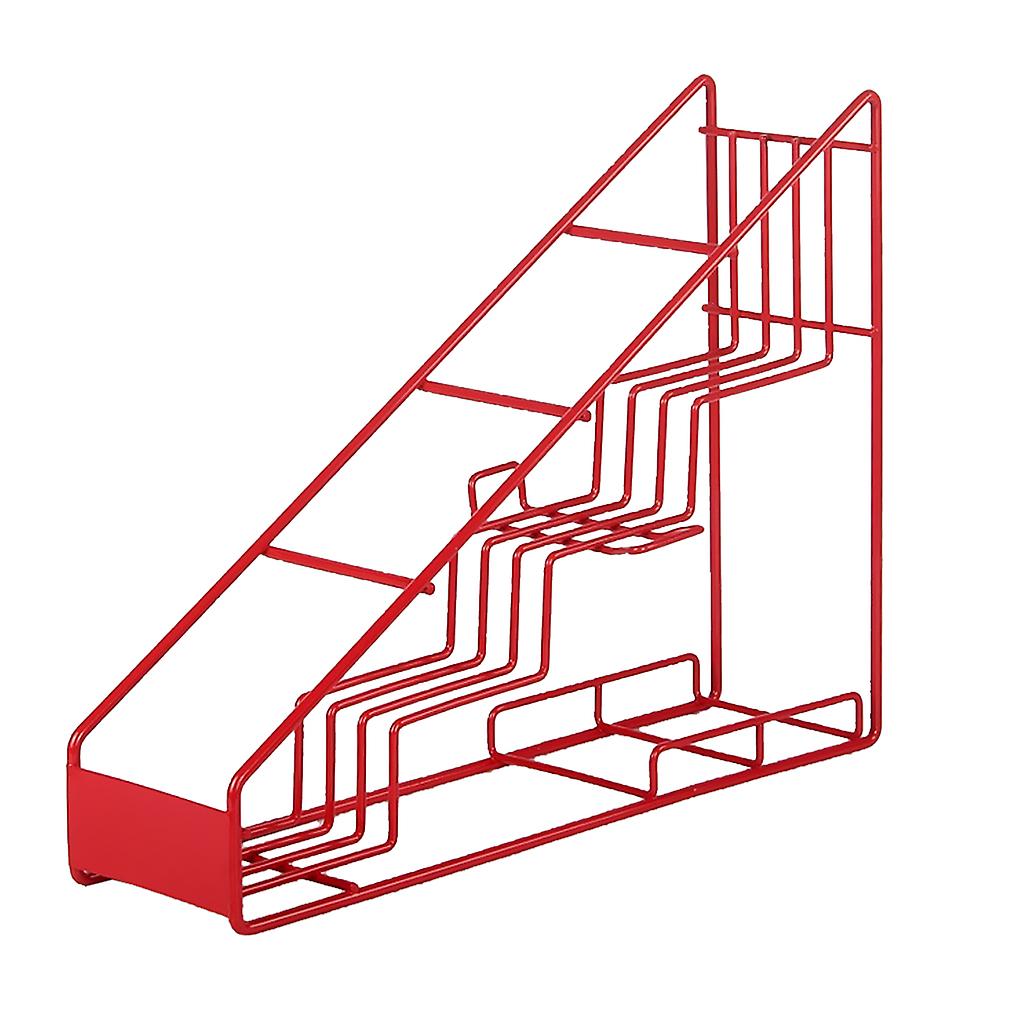 Jam Bottle Storage Holder Rack Kitchen Stand Bracket Organization Red