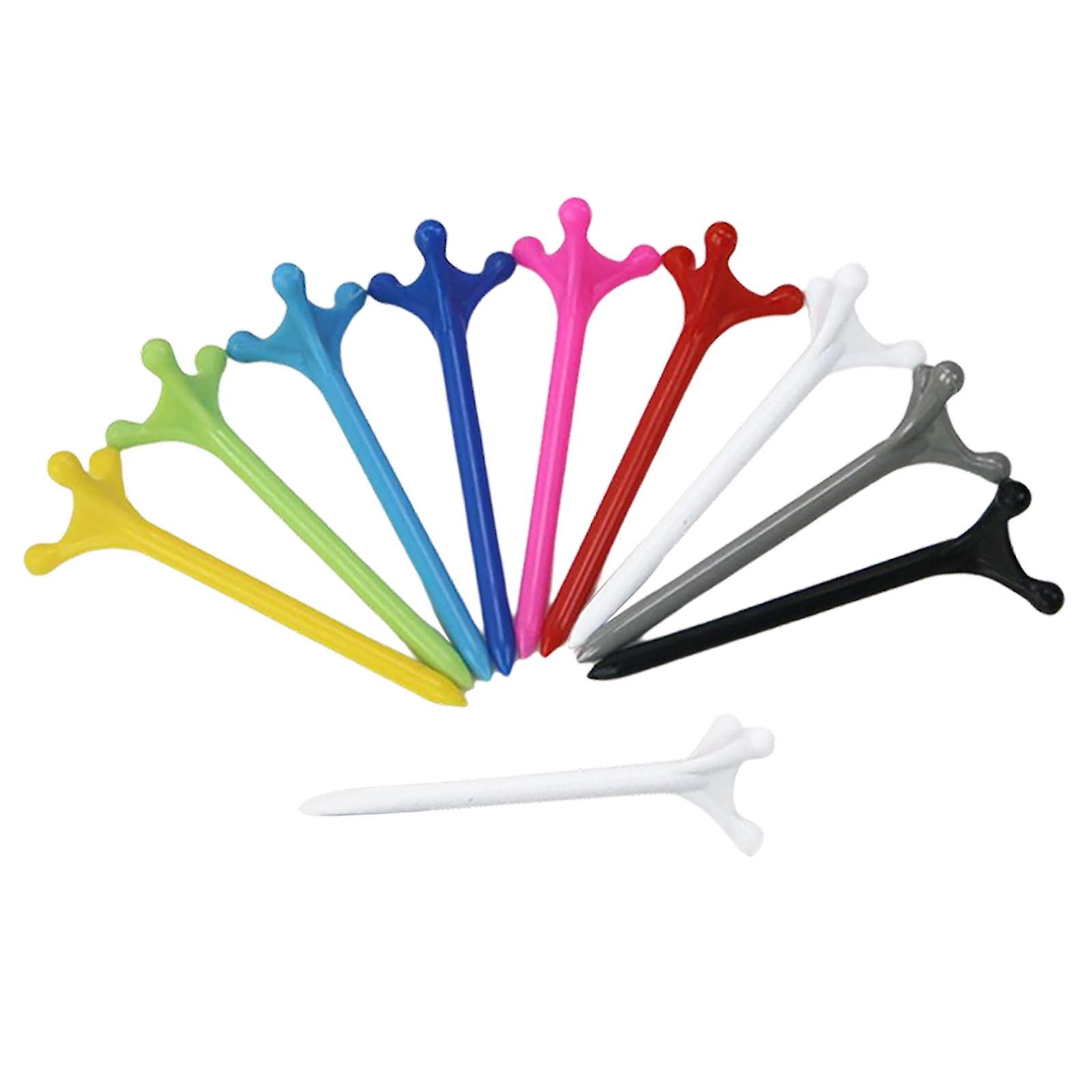 10Pcs Professional Golf Tees Ball Holder Golf Practice Unbreakable Plastic