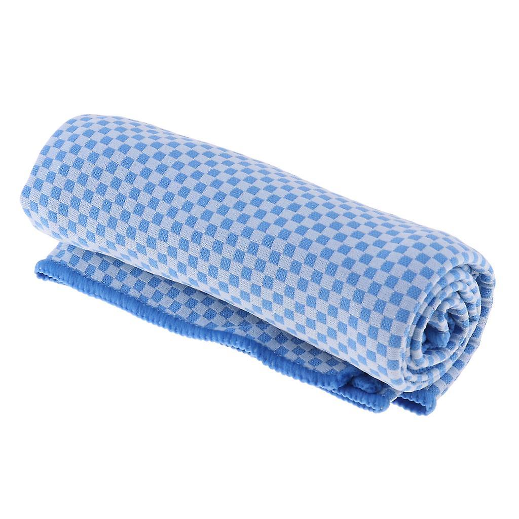 Quick Dry Sweat Absorbing Cooling Towel For Workout Fitness Running Blue