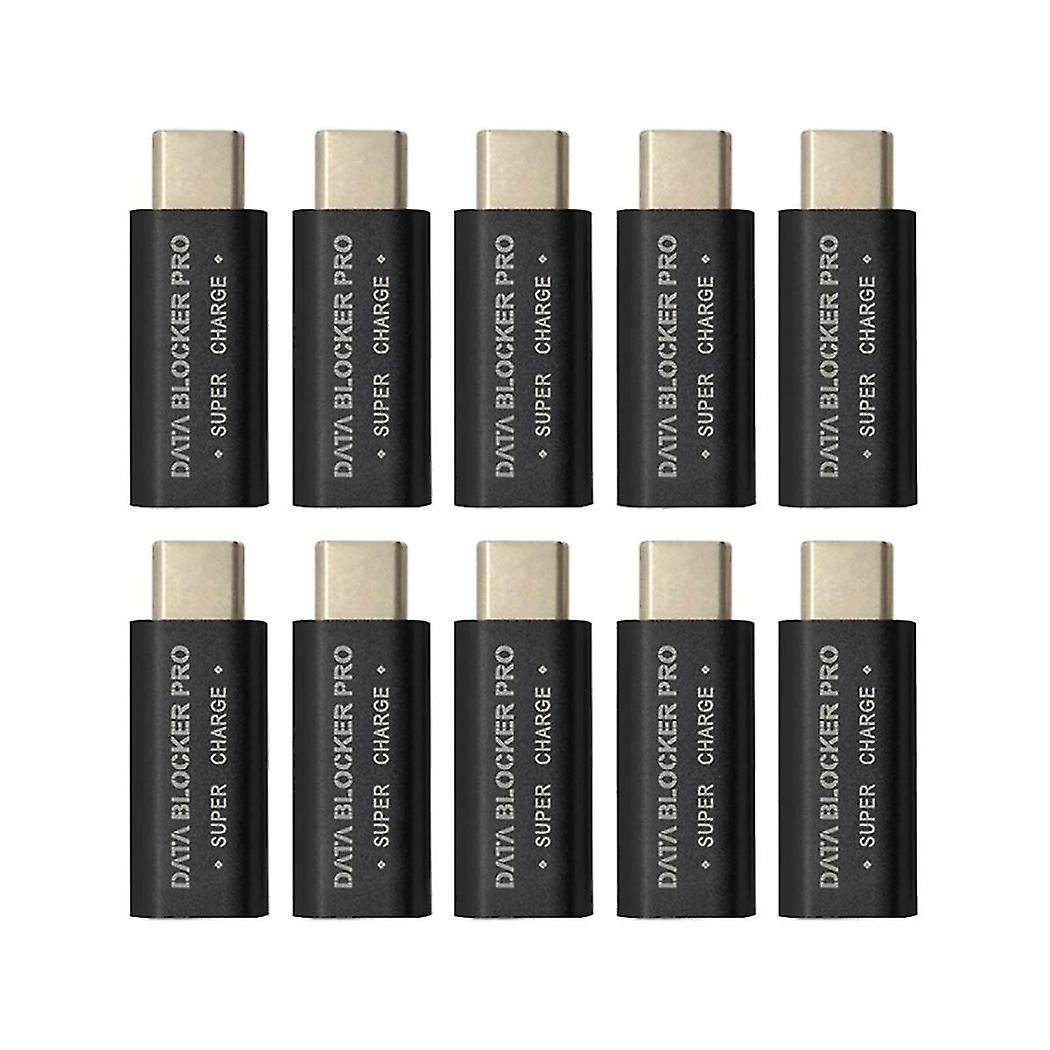 10pcs Usb Type-c Data Blocker Prevention Gender Change Connector Usb-c Connector Adapter For Blocki