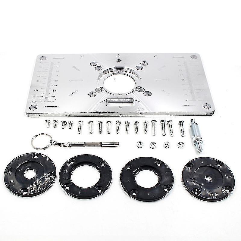 Convenient Router Template Aluminum Router Table Insert Plate Woodworking Bench
