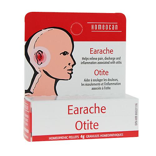 Homeocan Earache Pellets, 4 Grams (Pack of 2)
