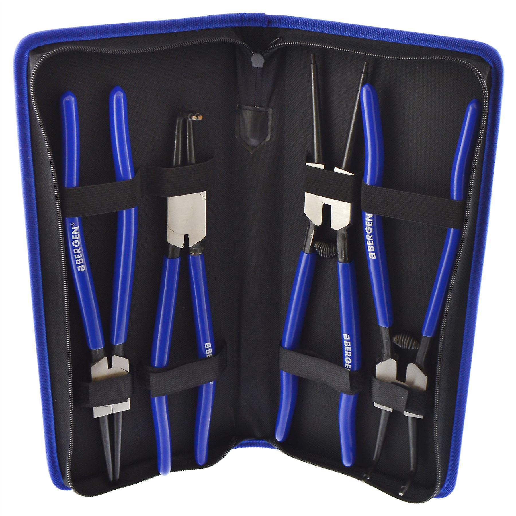 12" circlip plier set ( internal / external / bent / straight) by BERGEN AT147