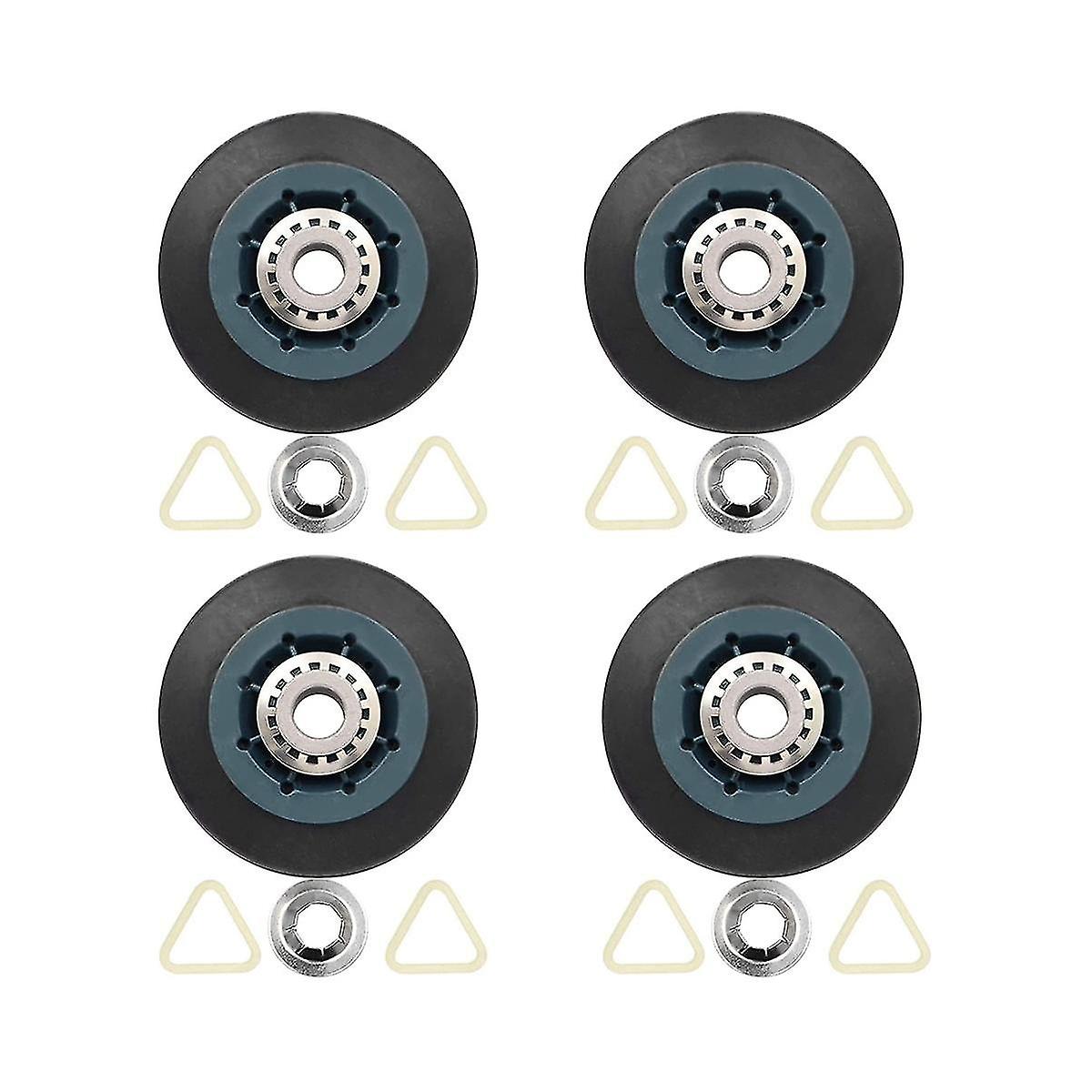 4pack W10314173 Dryer Drum Roller Replacement For Dryer Compatible With Wpw10314173 Roller Drum Sup
