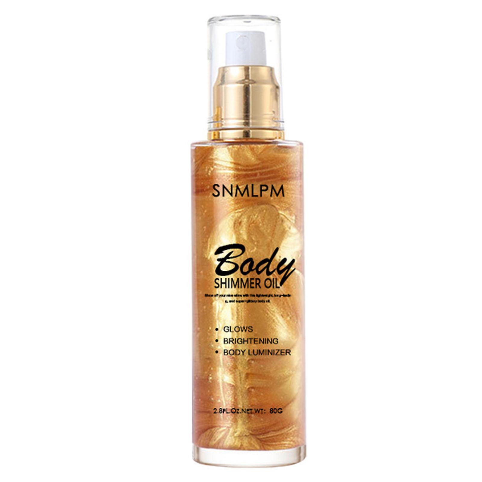Face Body Highlight Shimmer Oil Liquid Texture Illumination Smooth Non-sticky Sunflower Seed Oil Vitamin E Luminizer