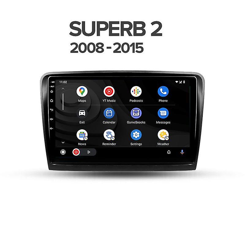 Car Radio 2Din For Skoda Superb 2 B6 2008-2015 Android Multimedia Video Player Navigation GPS Stereo