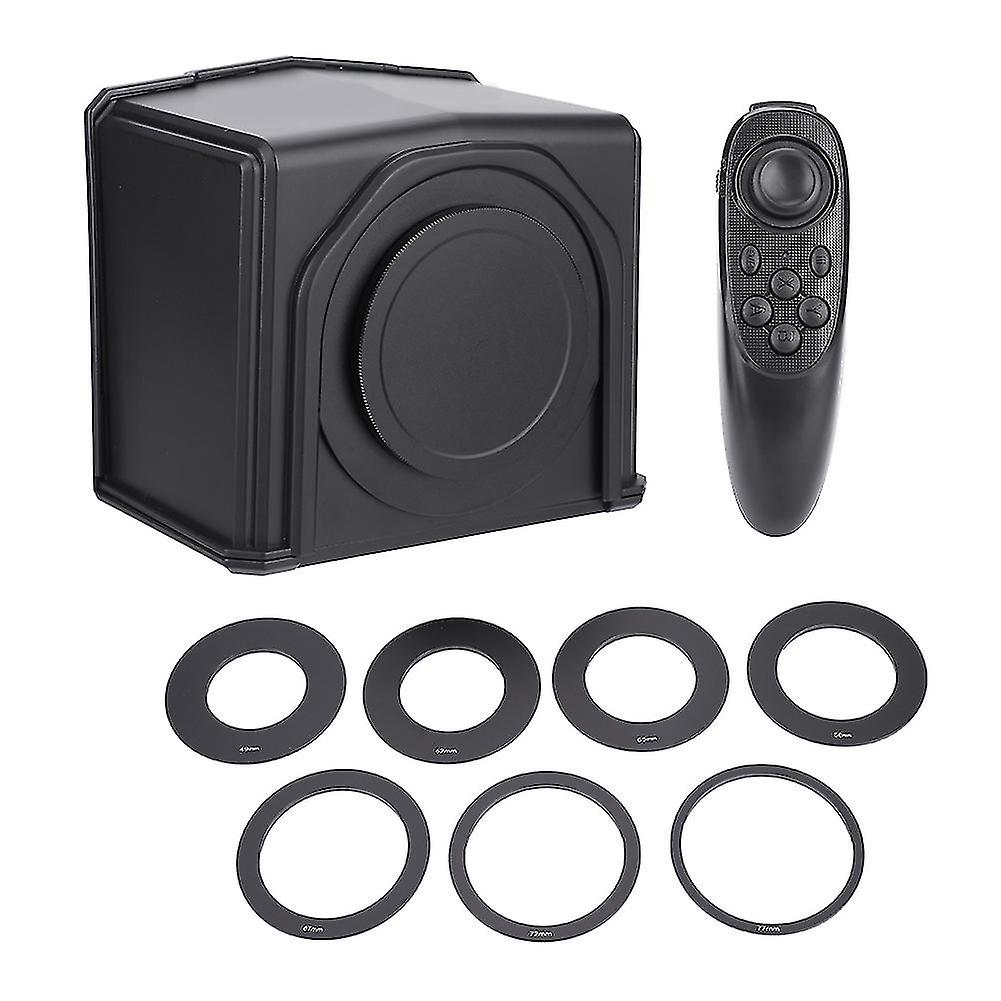 Portable Smart Phone Teleprompter With Lens Adapter Rings Kit