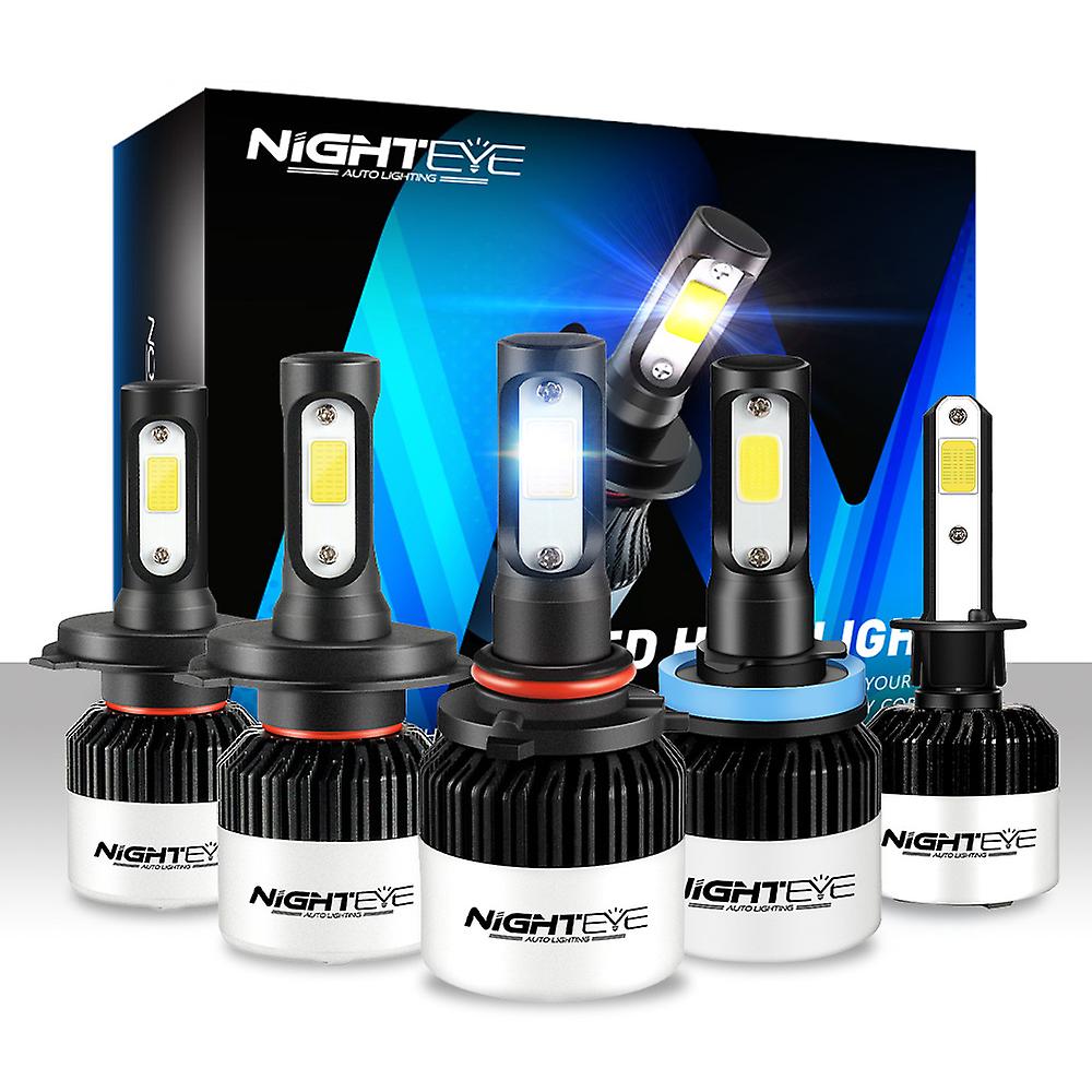 -Nighteye Super Bright Car Faruri H7 Led H4 Led H8/h9/h11 Hb3/9005 Hb4/9006 Auto Bec 72w 9000lm Faruri Automobile 6500k
